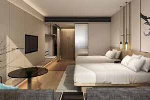 Camera Superior, 2 letti matrimoniali | Minibar con snack e bevande gratuite, Wi-Fi gratuito, lenzuola