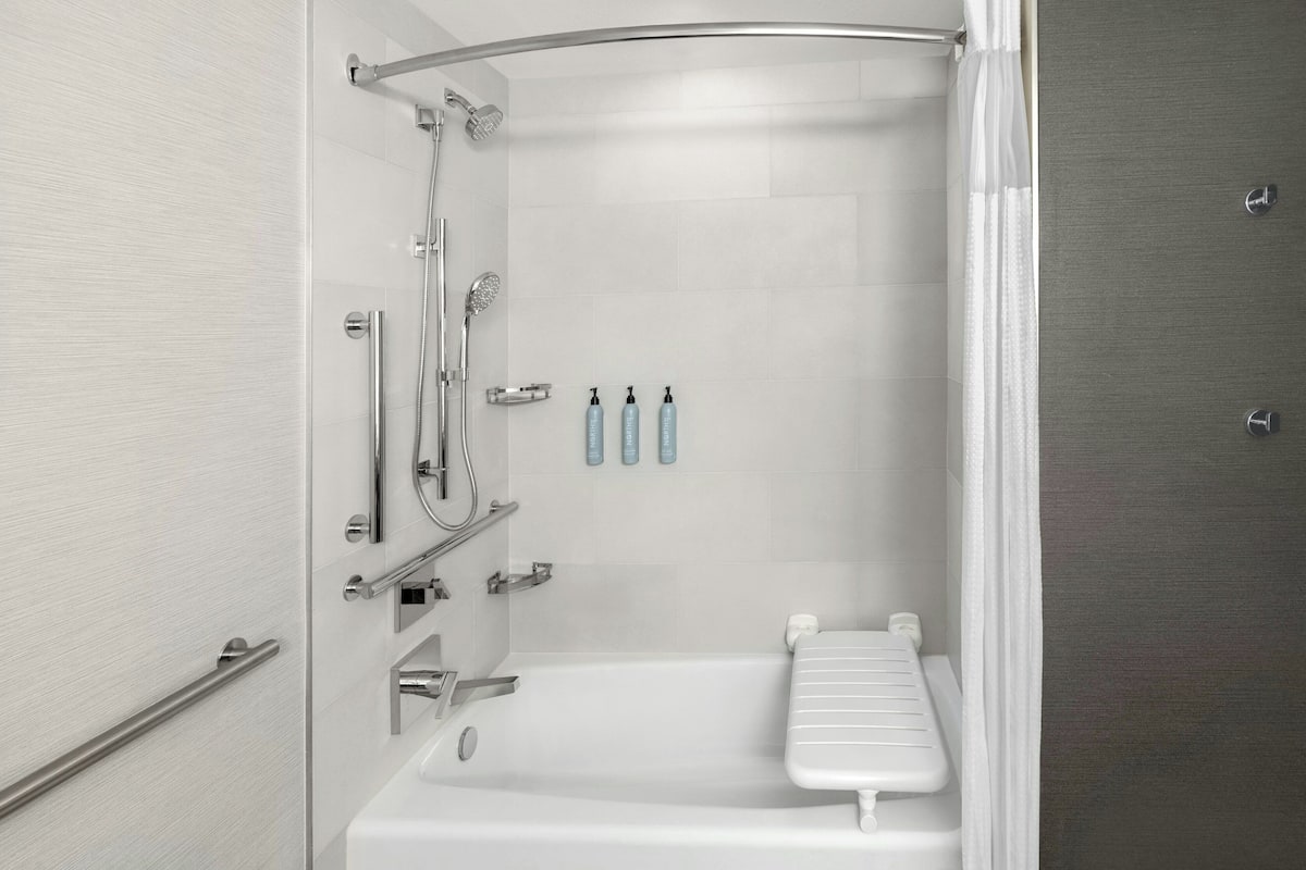 Free toiletries, hair dryer, towels, soap
