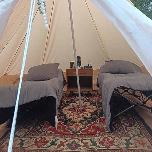 Cozy Glampsite at The Fabulouse Bok Vegas Interactive Petting Zoo and Farm