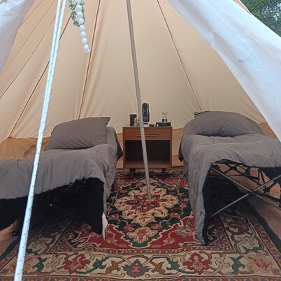 Cozy Glampsite at The Fabulouse Bok Vegas Interactive Petting Zoo and Farm