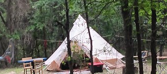 Cozy Glampsite at The Fabulouse Bok Vegas Interactive Petting Zoo and Farm
