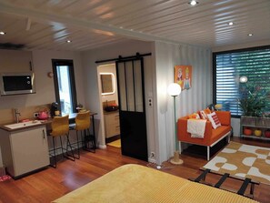 Exclusieve studio, uitzicht op tuin, op benedenverdieping | Gratis wifi