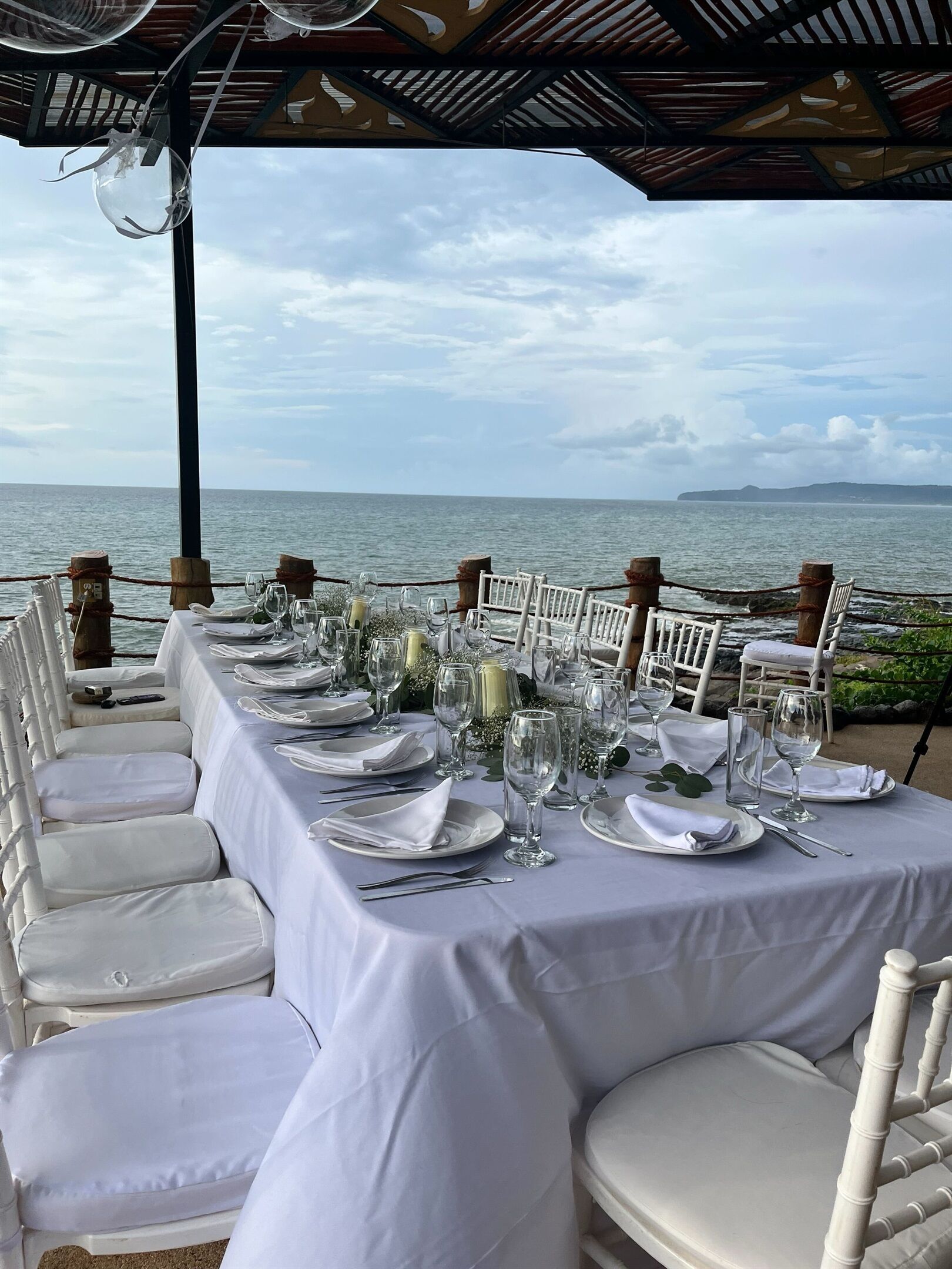 Espace banquet en plein air