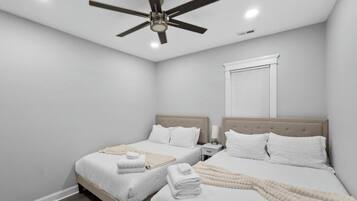 5 chambres, fer et planche Ă repasser, Wi-Fi, draps fournis