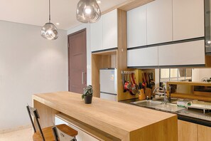 Deluxe Apartment | Private kitchen - Wonderful And Homey 1Br Apartment The Empyreal Epicentrum Kuningan (Jakarta)