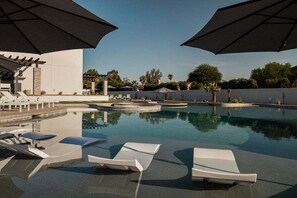 A heated pool