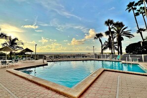 Et oppvarmet basseng