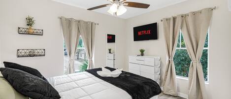 5 slaapkamers, een bureau, gratis wifi