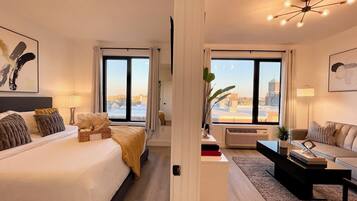 1 habitación, tabla de planchar con plancha, wifi y ropa de cama