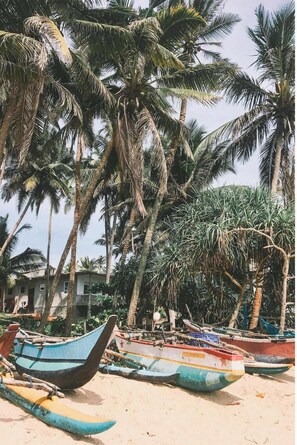 Sun-loungers, beach towels
