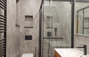 Shower, hair dryer