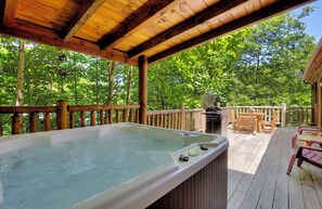 屋外ダイニングエリア