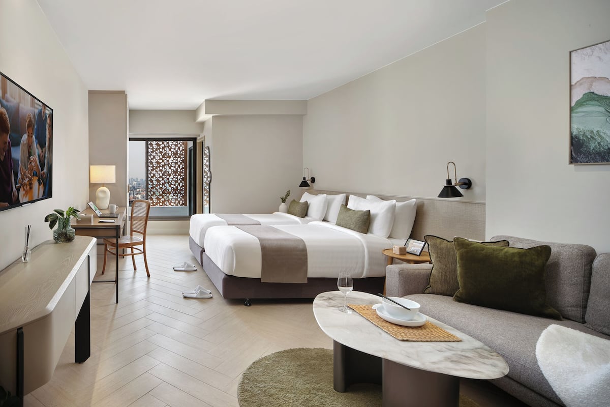 Deluxe studio, 2 eenpersoonsbedden | Uitzicht op de stad