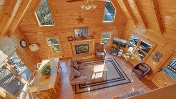Cabin, 5 Bedrooms | Living area | Smart TV