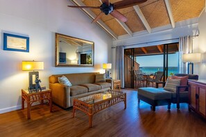 公寓客房, 2 間臥室 | 起居區 | 智慧型電視