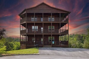 Exterior - Stunning views! 6-bedroom cabin w/arcade, pool table, hot tub, foosball & more! (Sevierville)