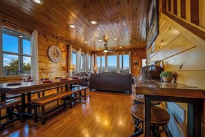 Interior - Stunning views! 6-bedroom cabin w/arcade, pool table, hot tub, foosball & more! (Sevierville)