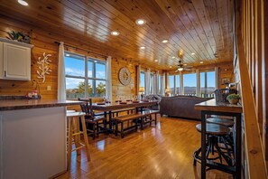 Interior - Stunning views! 6-bedroom cabin w/arcade, pool table, hot tub, foosball & more! (Sevierville)