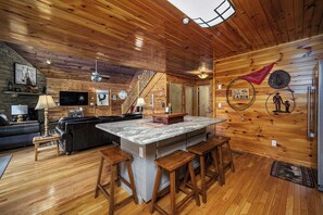 Interior - STUNNING VIEWS! Dual decks, game room, arcade, pool table, luxury &UPGRADES (Gatlinburg)