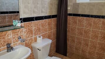 Appartement, 1 slaapkamer, roken, balkon | Badkamer met douche