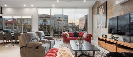 TV, foosball, table tennis