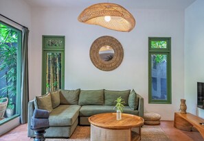 Villa, 3 chambres | Aire de séjour