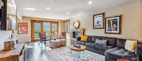 TV, fireplace, stereo, offices