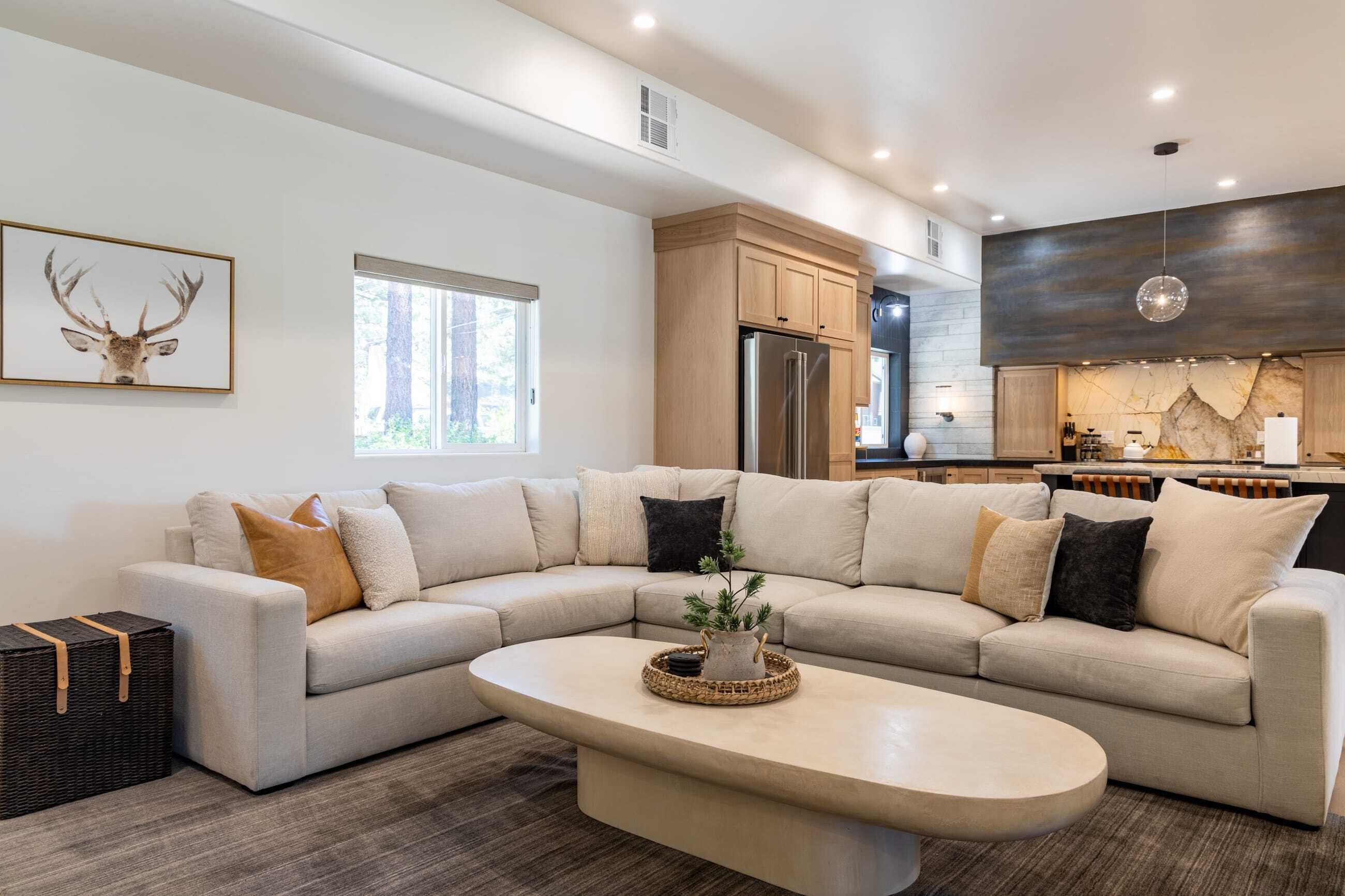 Télévision, cheminée, espaces bureaux