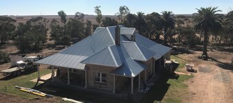 Forgotten Paddock Farmstay. Two bedrooms, a bathroom plus a lounge/dining room. 