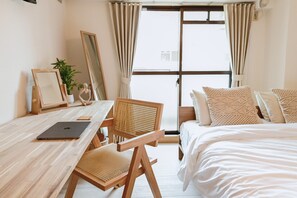 Apartment, 1 Queen Bed, Non Smoking (303) | 1 bedroom, desk, iron/ironing board, free WiFi