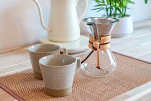 Apartment, 1 Queen Bed, Non Smoking (303) | Private kitchen | Mini-fridge, microwave, stovetop, cookware/dishes/utensils - Fukuoka Loft 303 (Fukuoka)