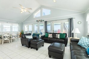 TV - New Beach Front Home|Huge Sun Deck|$200 Free Activities Daily|Sun Deck|Pets Welcome|Outdoor Shower (Galveston)