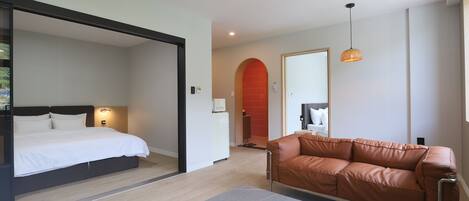 1 habitación, sistema de insonorización, wifi gratis y ropa de cama