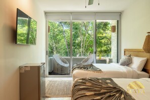 1 bedroom, in-room safe, blackout curtains, iron/ironing board - NHOA 206C Lux 1BR Jungle View Aldea Zama (Tulum)