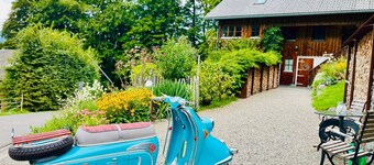 Vakantiehuis 'Ferienhaus-Bregenzerwald' met uitzicht op de bergen, eigen terras en Wi-Fi