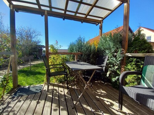 Appartement 'Ferienwohnung 1' avec terrasse privée, jardin partagé et Wi-Fi