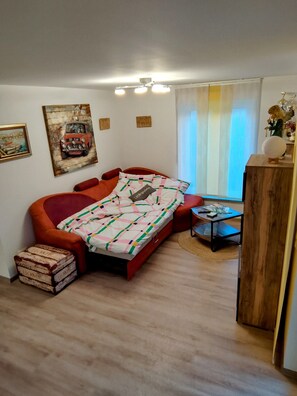 1 Schlafzimmer, Bügeleisen/Bügelbrett, kostenloses WLAN, Bettwäsche