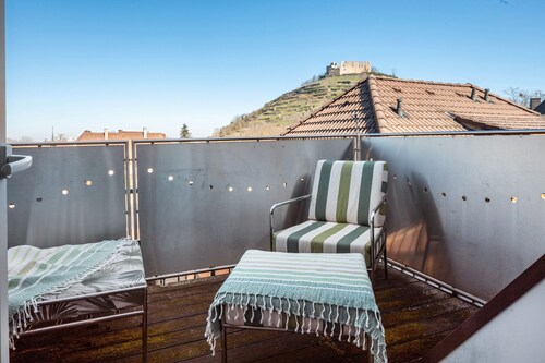 Apartment 'Above the Roofs' with Mountain View, Balcony and Wi-Fi