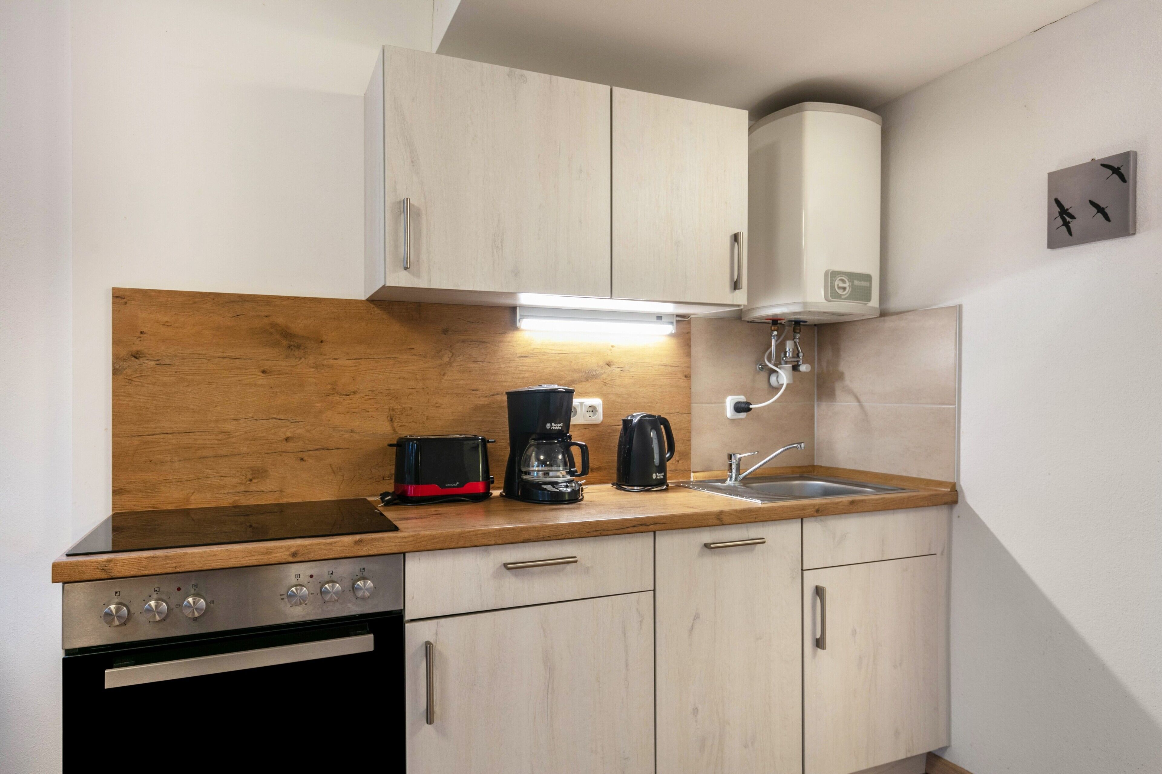 Fridge, oven, stovetop, dishwasher