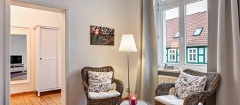 Apartment 'Im Herzen Templins Obergeschoss' with Shared Terrace, Shared Garden and Wi-Fi