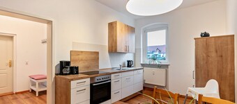 Apartment 'Im Herzen Templins Obergeschoss' with Shared Terrace, Shared Garden and Wi-Fi
