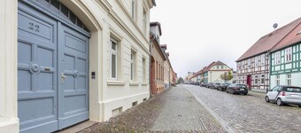 Appartamento 'Im Herzen Templins Obergeschoss' con terrazza in comune, giardino in comune e Wi-Fi