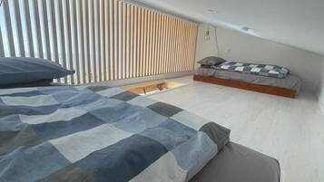 2 bedrooms, iron/ironing board, travel crib, free WiFi