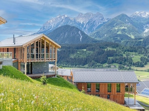 Holiday Home Exterior [summer] - Superior Holiday Home with Sauna (Haus im Ennstal)