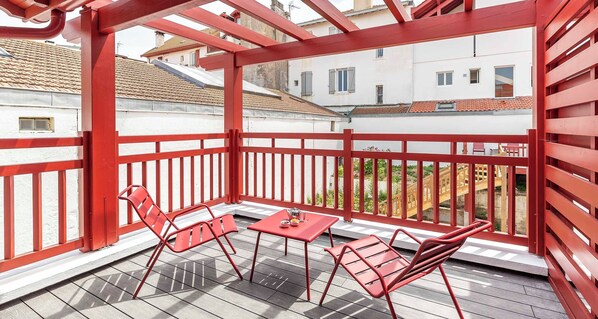 Tradisjonell leilighet, ikke-røyk | Terrasse/patio