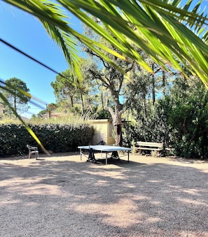 Outdoor dining - Mini Villa U Campa Be - 5 people 250 m from the beach San Cyprianu Corsica (lecci)