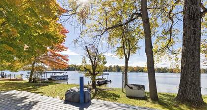 Lakefront Home with Dock, Firepit & Private Deck