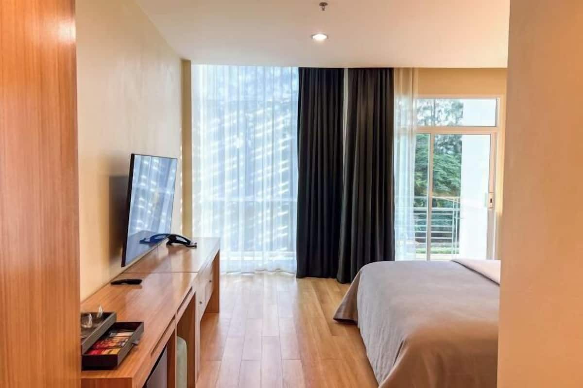 Minibar, pengeskab på værelset, skrivebord, mørklægningsgardiner