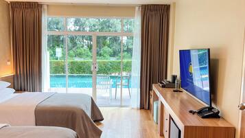 Minibar, in-room safe, desk, blackout curtains