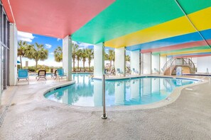 Indoor pool, a heated pool